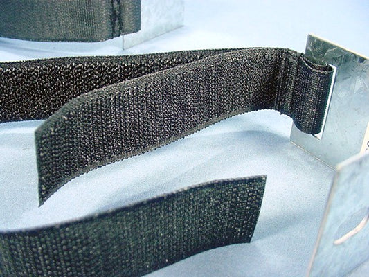2 Leviton Recloseable J-Hook Plenum Hook & Loop Patch Cable Tie Straps 46700-SLG