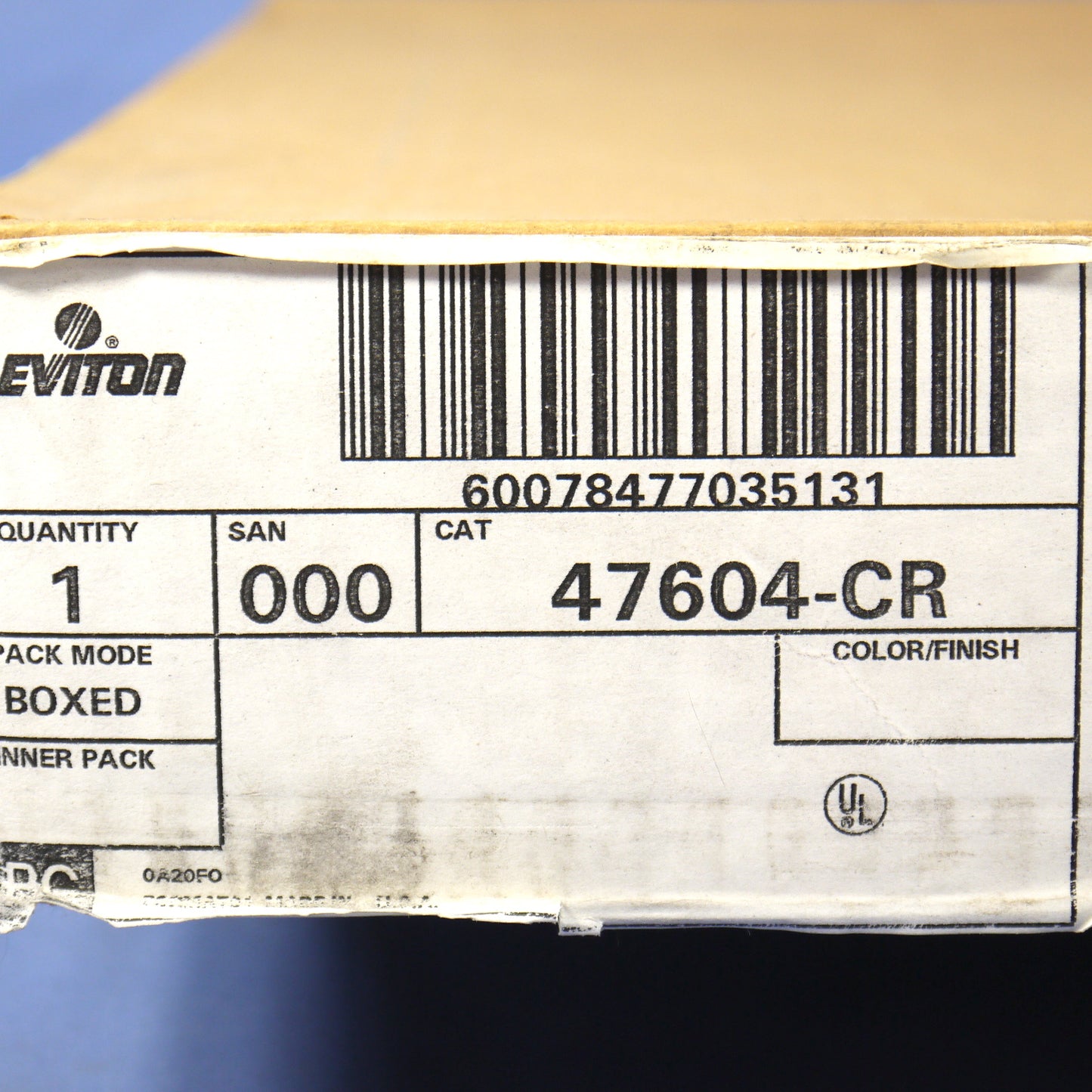 Leviton 47604-CR Build Install Structured Media Center SMC Construction Ring