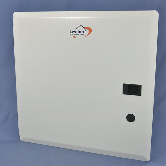 Leviton Premium 14" Hinged Cover for Structured Media Center Panel 47605-S14