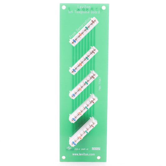 Leviton 47609-4 1x4 Bridged Phone Board Replacement Part