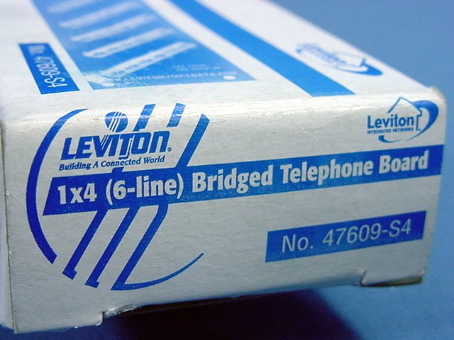 Leviton SMC 1x4 6-Line Bridged Telephone Expansion Board Phone Module 47609-S4