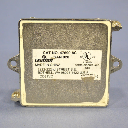 Leviton 1x8 Passive Cable Video Distribution Splitter Module NO Bracket 47690-8C