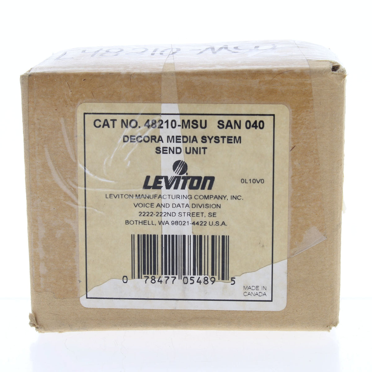 Leviton Decora Media System SEnd Unit Cat 5 with Power Supply 50MHz 48210-MSU