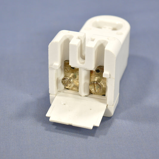 Leviton White High Output T8 T12 Fluorescent Lamp Holder Light Socket Bulk 489