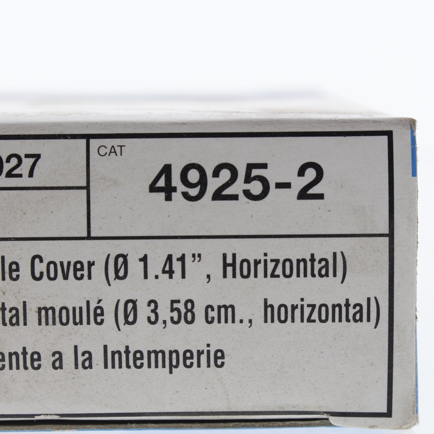 Leviton 4925-2-027 Gray 1-Gang 1.406in. Outlet Die-Cast Zinc Wallplate Cover