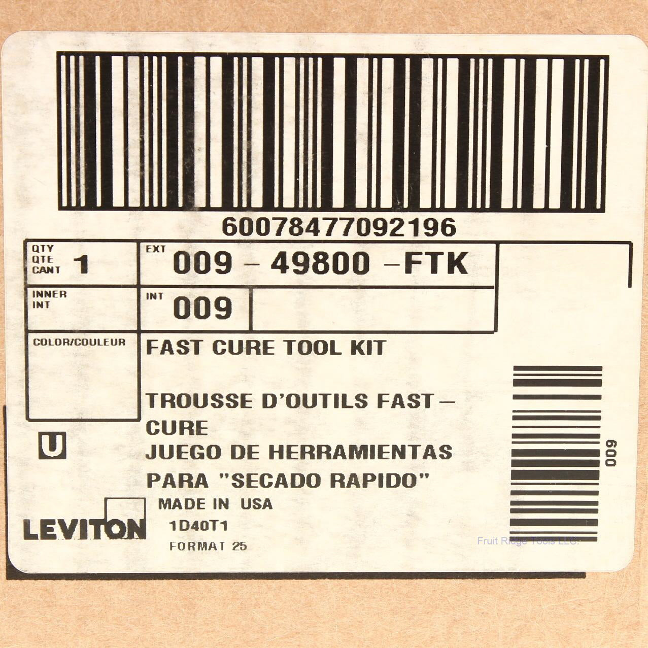 Leviton 49800-FTK Fast Cure Fiber Optic Microscope Tool Kit Pliers Crimps Cutter
