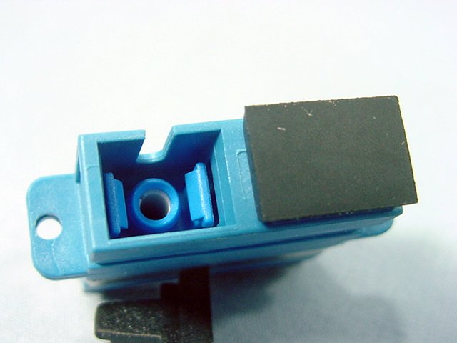 Leviton Blue SC Duplex Fiber Optic Adapter Jack Zirconia Sleeve 49884-SAD