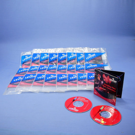 25 Leviton Installation Training CD's - for Fiber Optic Connectors 49890-TCD
