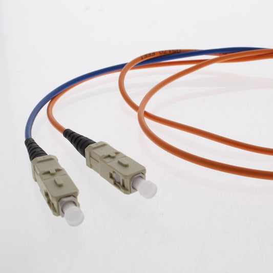 1M Fiber Optic Uplink Multi-Mode Duplex Patch Cable Cord MT-RJ DX-SC 498MC-M01