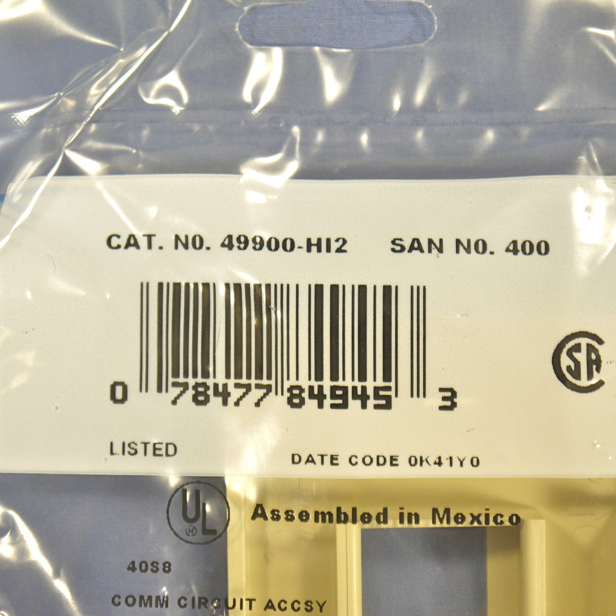 Leviton Ivory Quickport 2-Port Wallplate Data Faceplate Herman Miller 49900-HI2