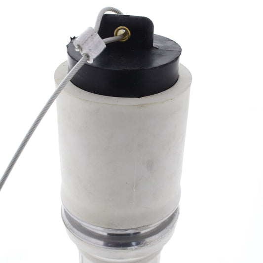 Leviton White Rhino-Hide Female Plug 49 Series 444 MCM Single Pole 796A 49F44-W
