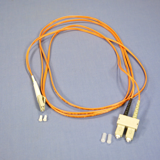 2M Fiber Optic Uplink Multi-Mode Duplex Patch Cable Cord SC LC 50mic 50DCL-M02