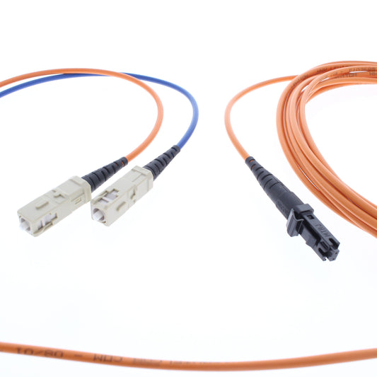 5M Fiber Optic Uplink Multi-Mode Duplex Patch Cable Cord MT-RJ SC 50 50DCM-M05