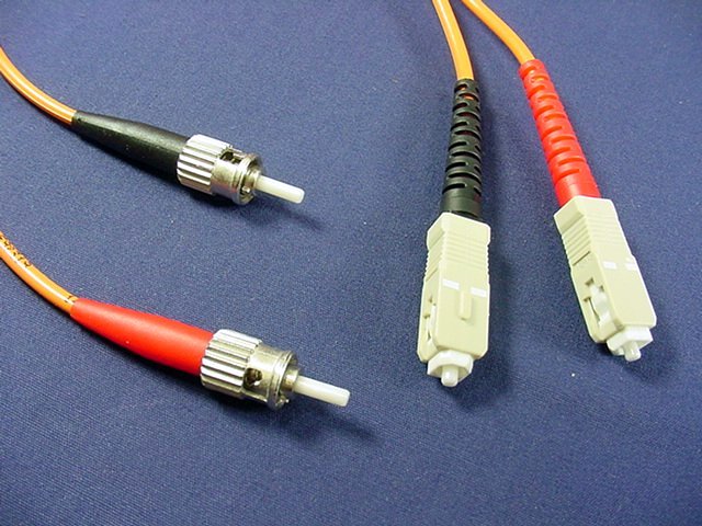 5M Fiber Optic Uplink Multi-Mode Duplex Patch Cable Cord MM ST SC 50 50DCT-M05