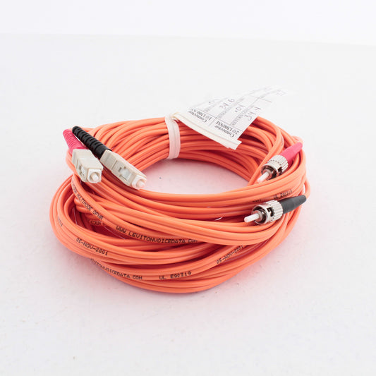10M Fiber Optic Uplink Multi-Mode Duplex Patch Cable Cord MM ST SC 50 50DCT-M10