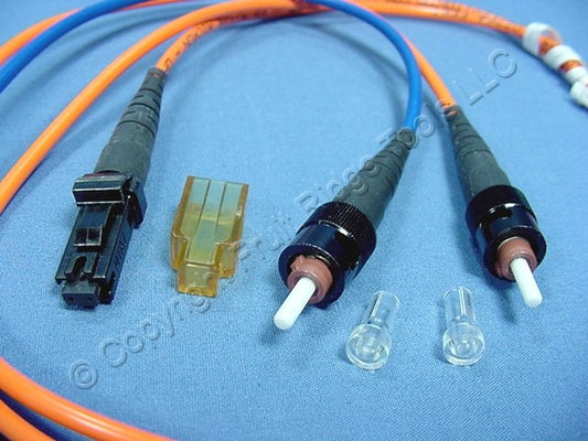 1M Fiber Optic Uplink Multi-Mode Duplex Patch Cable Cord MT-RJ ST 50 50DTM-M01
