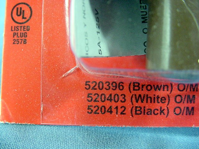 Do It Best 520396 Brown Straight Blade Easy Grip Flat 15A Plugs NEMA 1-15 2pk