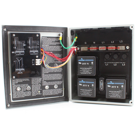 Leviton 52277-CM3 Type 12 Surge Panel 3-Phase 30A w/ Replaceable Surge Modules