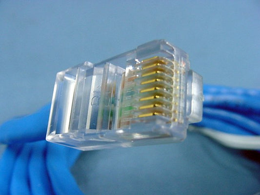 Leviton 52454-7R Blue Cat5 7ft Ethernet Cable LAN Data Center Patch Cord Network