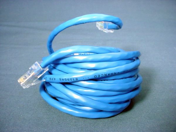 Leviton 52455-15B Blue Cat5 15ft Ethernet Cable Data Patch Cords Network 50-Pack