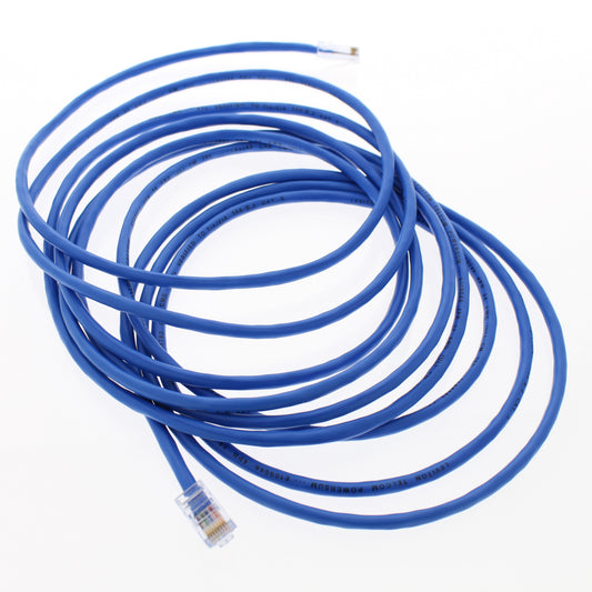 Leviton 52455-15L Blue Cat5 15ft Ethernet Cable Data Center Patch Cord Network