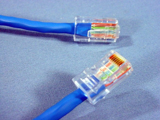 Leviton 52455-1BL Blue Cat5 1ft Ethernet Cable LAN Data Patch Cord Network 8P8C