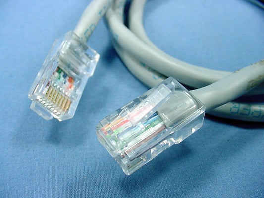 Leviton 52455-3S Gray Cat5 3ft Ethernet Cable Data Center Network 3' Patch Cord