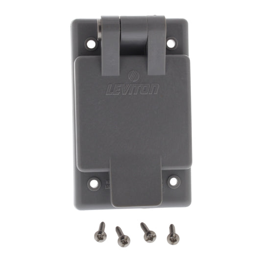 Leviton 5279-FWP Industrial 15A Flanged Outlet Weather Resistant Cover 5-15 125V