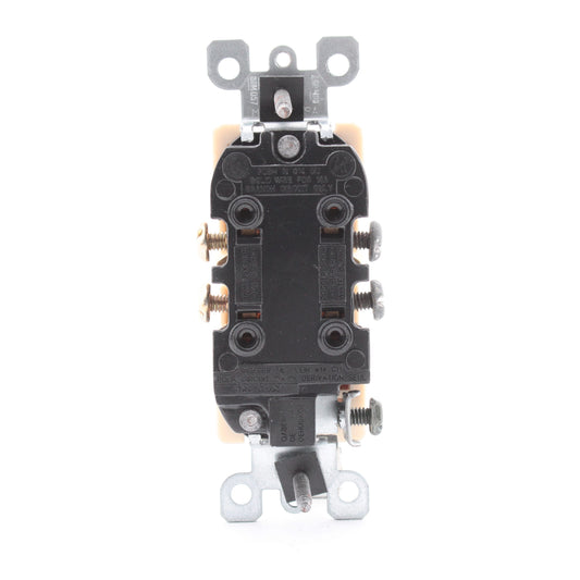 Leviton 5325-I Ivory 15A Residential Decora Receptacle Duplex Outlet NEMA 5-15R