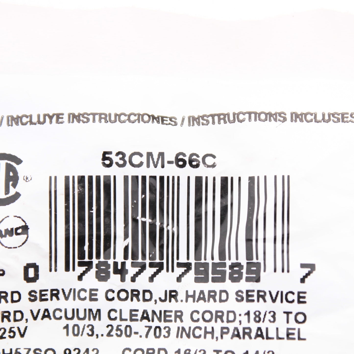 Leviton 53CM-66C Corrosion Resistant 20A Straight Blade Plug 5-20 5-20P 125V Bag