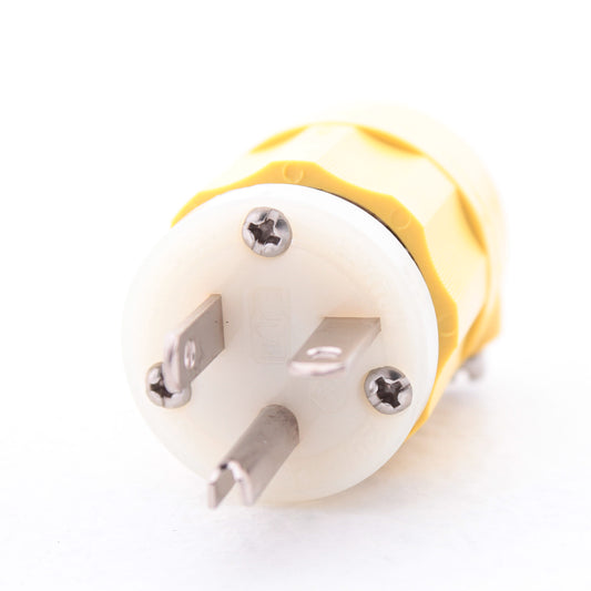 Leviton 53CM-66C Corrosion Resistant 20A Straight Blade Plug 5-20 5-20P 125V Bag