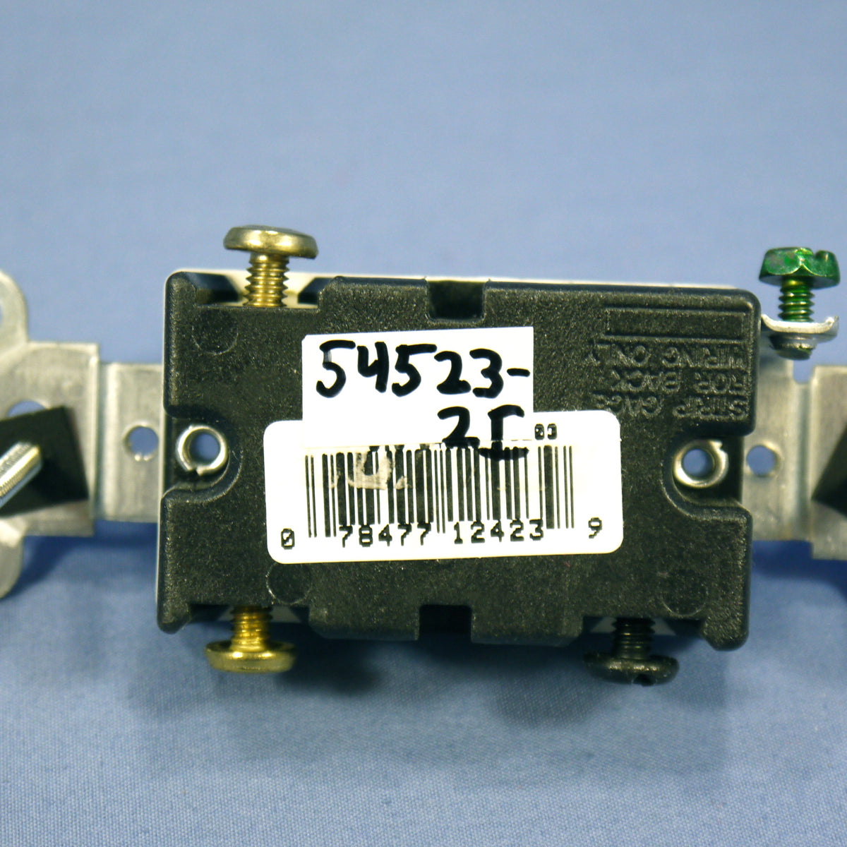 Leviton 54523-2I Ivory 3-Way Commercial Framed Toggle Switch 20A 120/277V Bulk