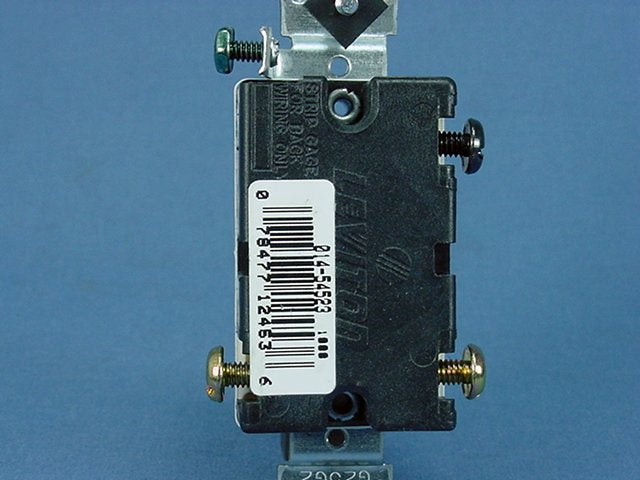 Leviton 54523-2 Brown 3-Way Commercial Framed Toggle Switch 20A 120/277V Bulk