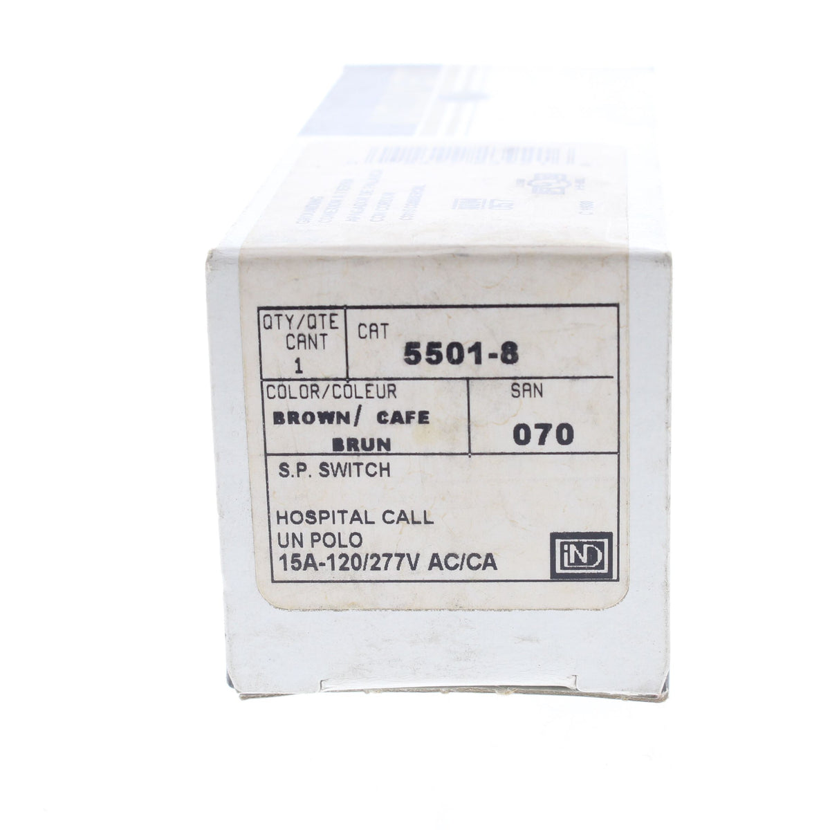 Leviton Brown Toggle HOSPITAL CALL Light Switch Single Pole 15A 120/277V 5501-8