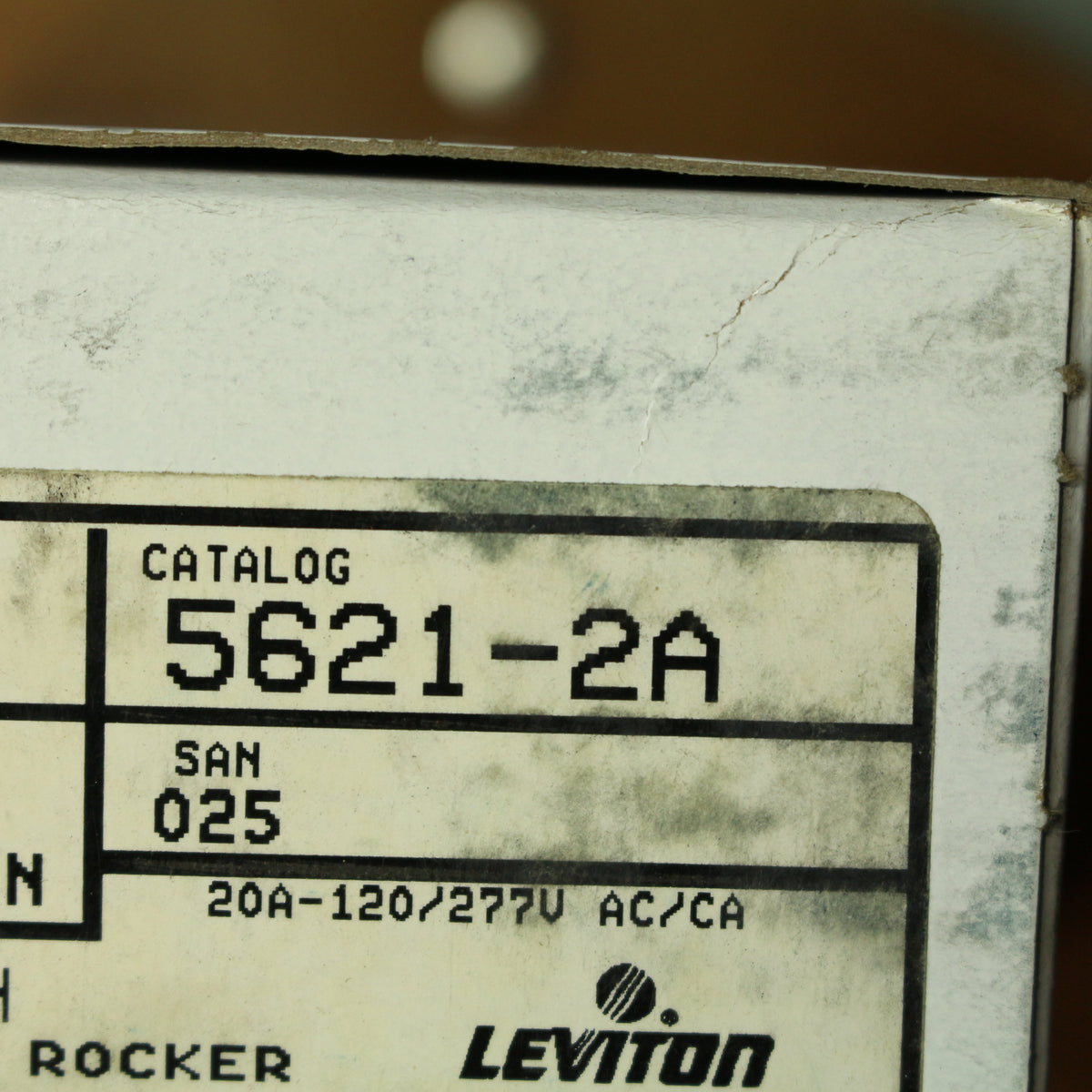 Leviton 5621-2A Almond Commercial 1-Pole Decora 20A Rocker Light Switches 10pk