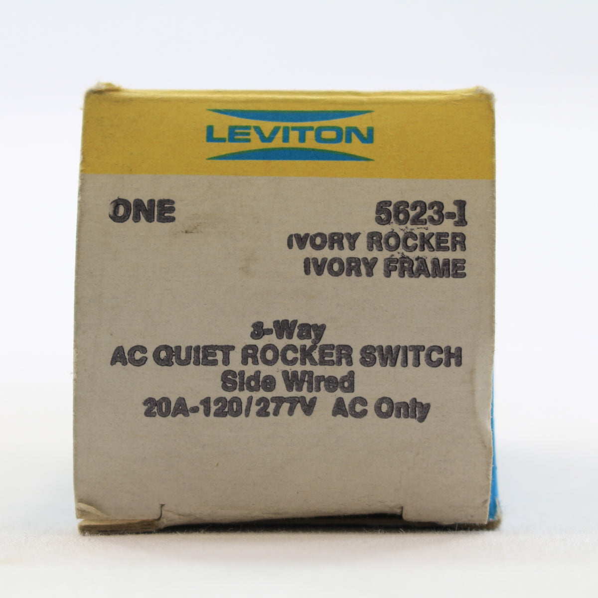 Leviton 5623-I 3-Way Non-Grounding Rocker Switch 20A Commercial Grade