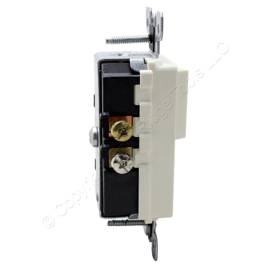 Leviton 5625-A Almond Decora Single Pole Rocker Switch & 15A Receptacle Outlet