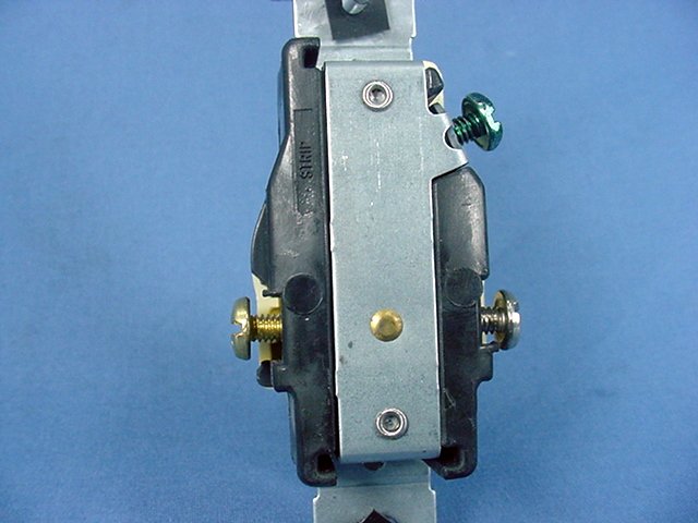 Leviton Almond Commercial Single Outlet Receptacle 5-20R 20A 125V Bulk 5801-A