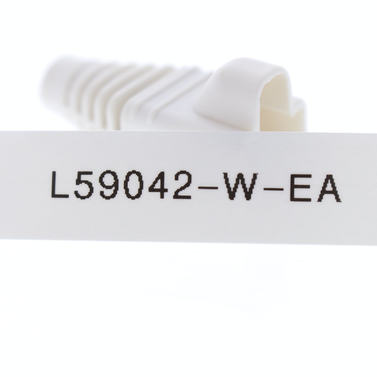 Leviton 59042-W White RJ45 1" PVC Strain Relief Boot for Cat5e Cat6 Cable Jacks