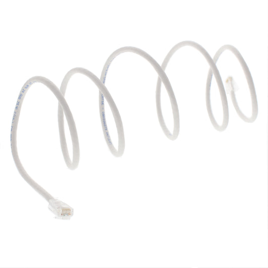 Leviton 05EPC-5W 5' White Gigamax Cat 5E Patch Cable 5 Feet Network Cord