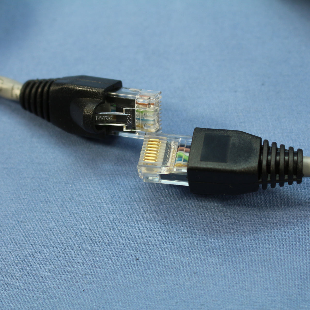 Leviton 5G455-25G Gray Cat5e 25ft Ethernet Cable Data Patch Cord Network Booted