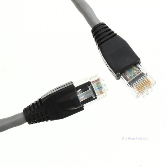 Leviton 5G455-25S Silver Cat5e 25ft Ethernet Cable Data Patch Cord Network Boot