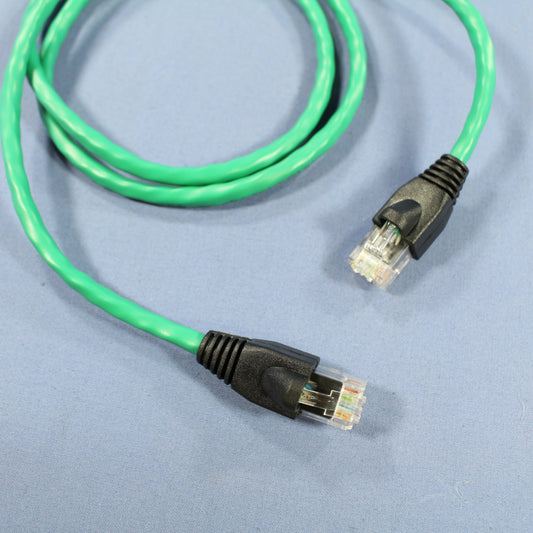 Leviton 5G455-3G Green Cat5e 3ft Ethernet Cable Data Patch Cord Network Booted