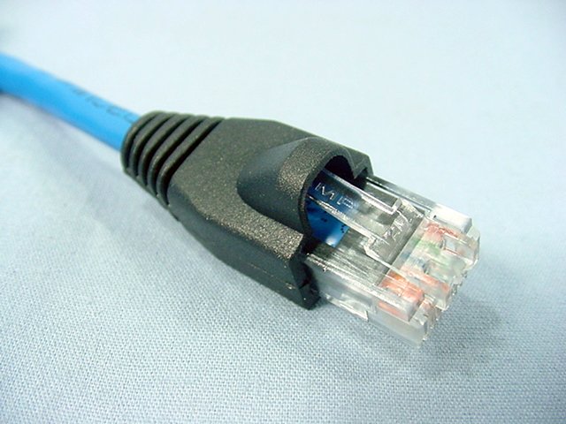 Leviton 5G455-3L Blue Cat5e 3ft Ethernet Cable Data Patch Cord Network Booted