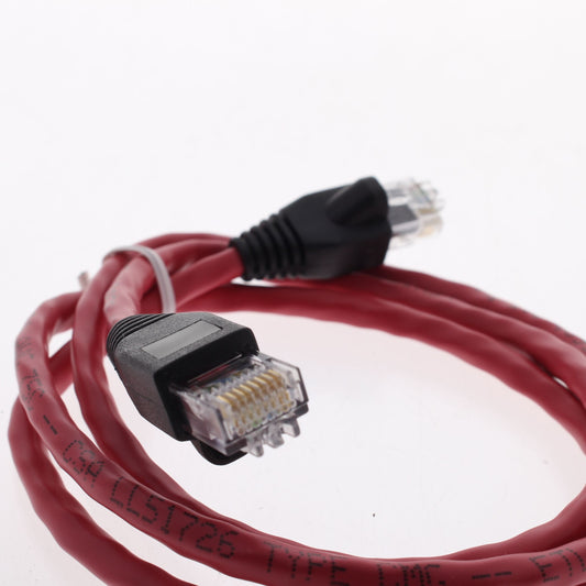 Leviton 5G455-3R Red Cat5e 3ft Ethernet Cable LAN Data Patch Cord Network Booted