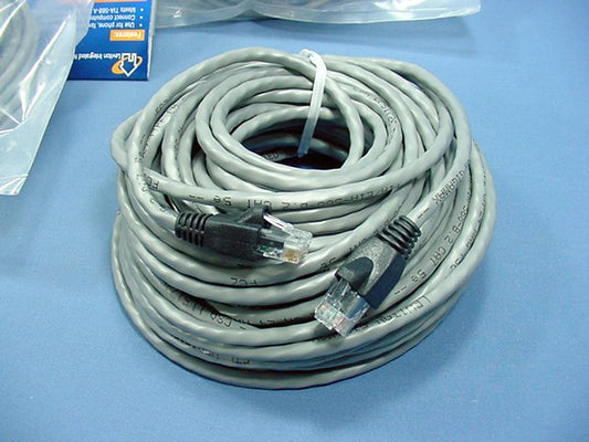 Leviton 5G455-50G Gray Cat 5e 50' Ethernet LAN Patch Cords Network Cables 25pcs