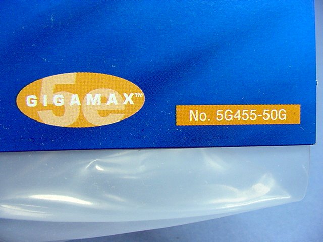 Leviton 5G455-50G Gray 50ft Ethernet Cable Cat5e Data Patch Cord Network Booted