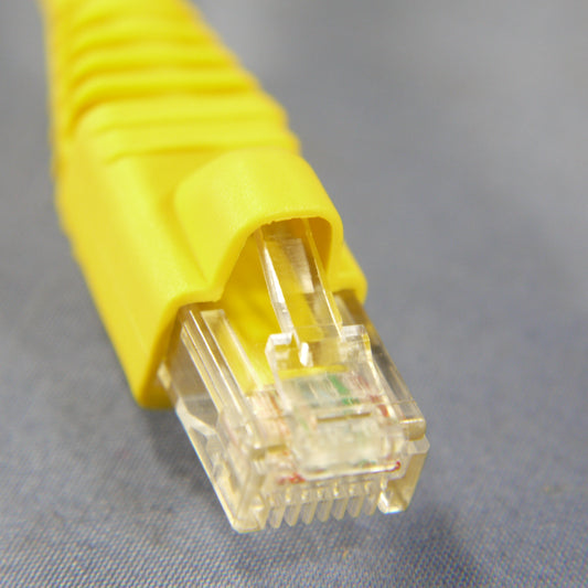 Leviton 5G460-15Y Yellow Cat5e Ethernet Cable 15ft Data Patch Cord Network Boot