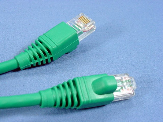 Leviton 5G460-5G Green Cat5e 5ft Ethernet Cable Data Patch Cord Network Booted