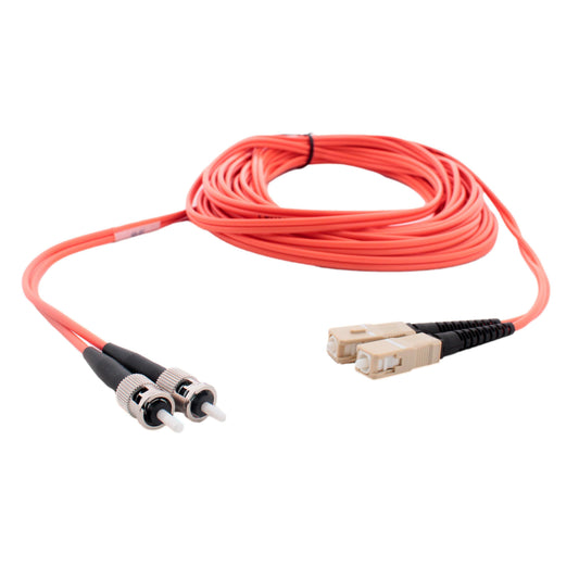10m ST-SC Fiber Optic Uplink Patch Cable Cord Duplex Multimode 5H200-M10